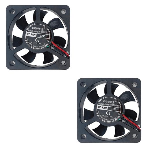 PENGLIN 冷却ファン 5010 2PCS 12V 小型ファン 50mm X 50mm X 10mm DC サイレント ブラシレス 静音扇風機 ミニ 冷却クーラー CPUクーラー 3D プリンター部品 油圧ベアリングファン ミニ 強力 PCケースフ…