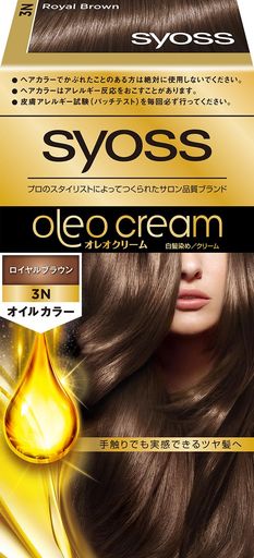 サイオス オレオクリーム 白髪染め 3N ロイヤルブラウン [医薬部外品] 1個 (x 1)