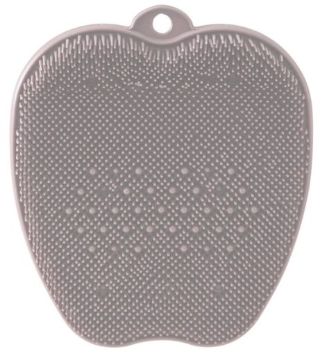 トーン tone フットブラシ 28x25cm 足洗いブラシ マッサージ 足裏ブラシ お風呂 バスグッズ 足裏ケア 角質 消臭 ライトグレー TR-15