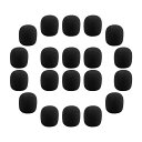 LIOOBO40PCSマイクスポンジピンマイクスポンジマイクヘッドセット風防水洗いできる内径5mm/8mm/13mm40個セット(内径8mm)