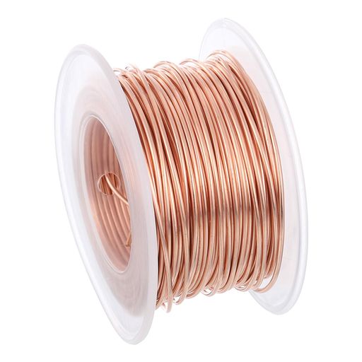 PATIKILソリッド裸銅線17ゲージ純銅線1.1mmソフトビーズワイヤー金属植物茎ネクタイ宝石クラフト用20M