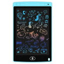電子パッド電子メモ帳デジタルメモ8.5インチカラフル書き削除ロック機能搭載電池交換可能LCD液晶画面磁石電子黒板お絵かき計算単語帳学習打ち合わせ伝言ボード(ブルー)