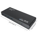 WAVLINKUSB-Cドッキングステーション/ユニバーサル/15-in-1/デュアル4Kディスプレイ/最大5K(5120x2880@60Hz)ディスプレイ出力/PowerDelivery対応/5K対応DP出力ポート/4K対応