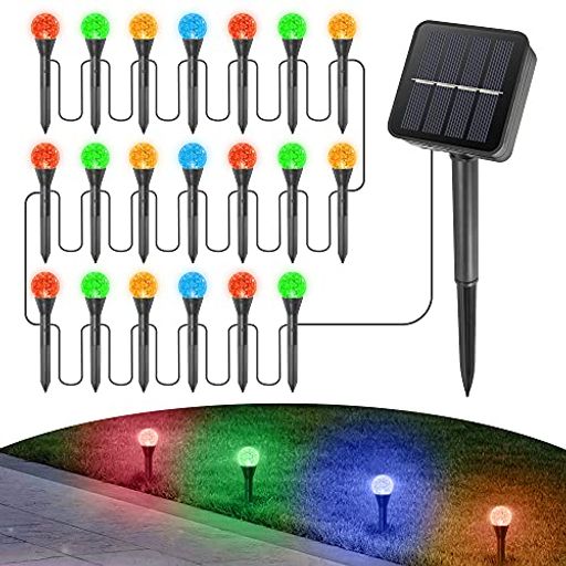 MYKOZARUガーデンライト屋外ソーラーライト地中ストリングライトイルミネーションライトRGB雰囲気ライト防水8モードキャンプ用ガーランドライト