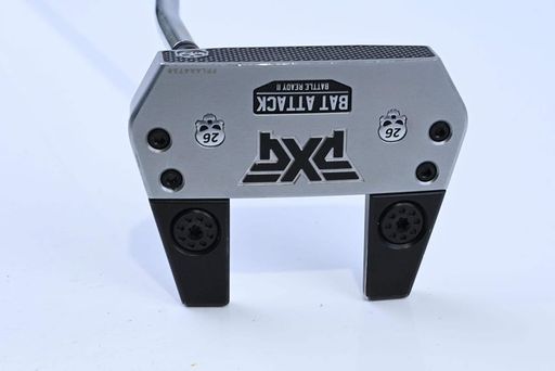 ピーエックスジー(PXG) ゴルフクラブ パター マレットタイプ Battle Ready II Bat Attack Plumbers Neck Putters Platinumシャフト: Straight Putter Shaft - Chrome