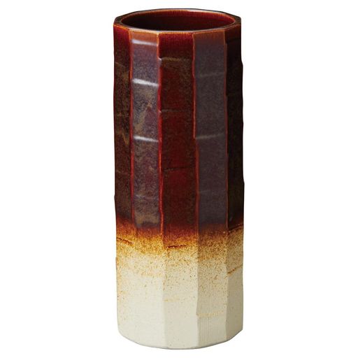 乐天商城 - 丸伊製陶 へちもん 飴ガラス窯変 面取 傘立 2-5723【傘立て 和 風流 洋 おしゃれ】