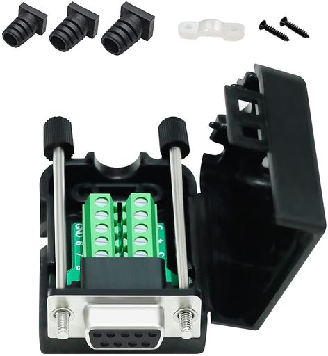 DTECHDB9コネクターメスはんだ付け不要D-Sub9ピンシリアルアダプター信号モジュールRS232ブレイクアウ..