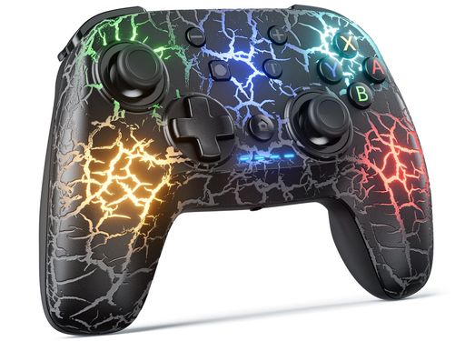 SWITCHコントローラー、SWITCH/SWITCHOLED/SWITCHLITE用ワイヤレスPROコントローラー、APPカスタマイズ/クラック/ターボ/マクロ/振動/モーションコントロール付き9色調整可能なLEDワイヤレススイッチ SWITCHコントローラー、SWITCH/SWITCHOLED/SWITCHLITE用ワイヤレスPROコントローラー、APPカスタマイズ/クラック/ターボ/マクロ/振動/モーションコントロール付き9色調整可能なLEDワイヤレススイッチ