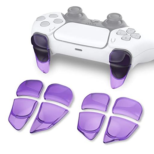 PlayVitalps5コントローラーに対応用2ペアショルダーボタンエクステンショントリガー、ps5edge対応用ゲーム改善アジャスター、psportal対応用バンパートリガーエクステンダー【クリアパープ… PlayVitalps5コントローラーに対応用2ペアショルダーボタンエクステンショントリガー、ps5edge対応用ゲーム改善アジャスター、psportal対応用バンパートリガーエクステンダー【クリアパープ…