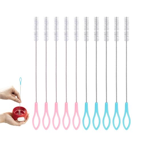 Topatrolストローブラシ洗浄ブラシチューブブラシステンレス細口赤ちゃん掃除ロング長い洗浄用ストロー..