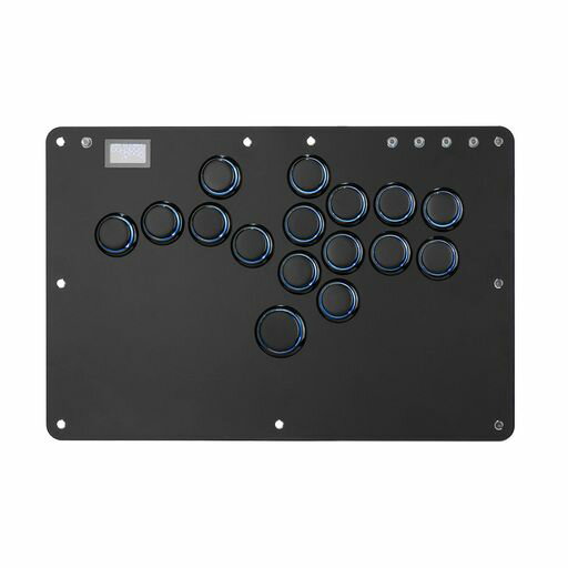 アーケードゲーム用レバーレスコントローラR16:Haute42&Cosmoxgamingレトロリムシリーズ薄型&小指ボタン(20.6mm)16キークリスタル薄型スイッチ