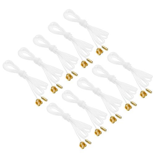 PATIKIL1.5M4.9ftパティオ用プルチェーンフラワーペンダント付き10個プルストリングエクステンダーファ..