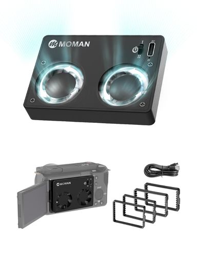 カメラ用冷却ファンMOMANFS01S2セット2