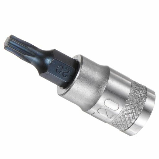 CoCudトルクスビットソケット1/4”ドライブxT20S2鋼CR-Vトルクススターソケットインパクトビットドライ..