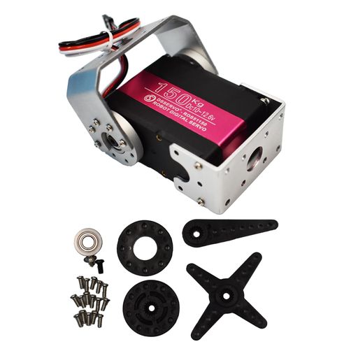 150KGデジタルRCサーボ、RDS51150デュアルシャフト12V高トルクステンレススチールギア大型ステアリング..