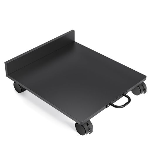 プリンター台プリンタスタンドキャスター付き耐荷重30kgデスク下収納取っ手付きスライド式プリンターカ..