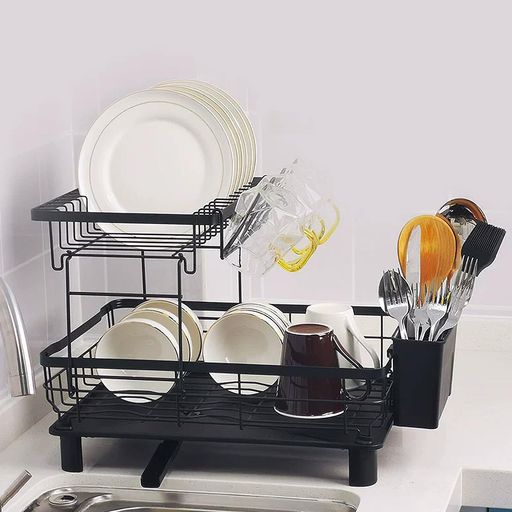 【自動排水】キッチン水切りラックシンク上水切りラック食器乾燥ラック食器水切り: