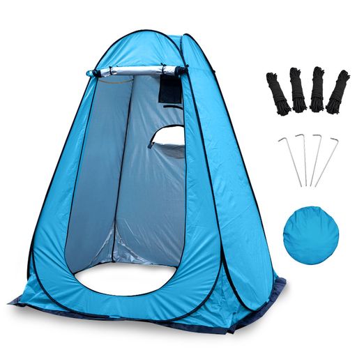 Moledroテント着替えテント【アップグレード版・ボトムスカート付き】簡易トイレテント120x120x190cm折りたたみポップアップテントプライベートテント透けない1門3窓UVカット防雨防風防水防…(4.0)