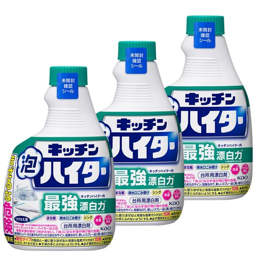 乐天商城 - ハイター キッチン泡ハイター つけかえ用 400mlx3個