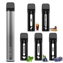 KINOE 電子タバコ シーシャ 充電式 ベイプ グレー本体 使い捨て VAPE POD 5種フレーバーポッド付き 12500吸引回数 大容量 禁煙パイポ 爆煙...