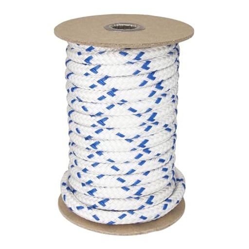 ダブルブレイドロープパイレン青ステッチ入り10M巻太さ:10mmボビン巻き