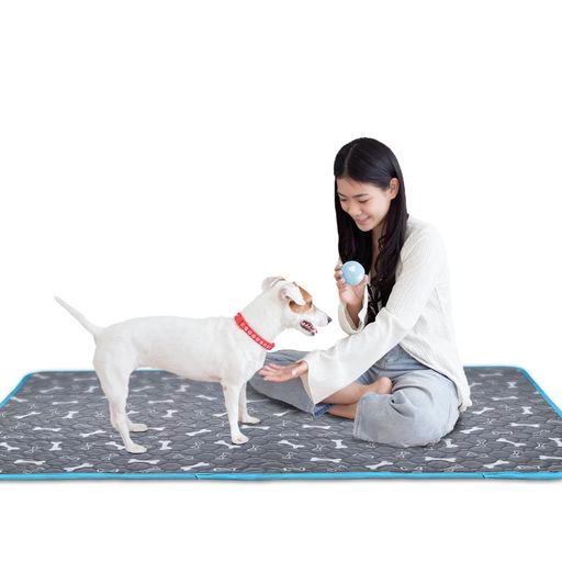 TiTiSNUGY洗えるペットシーツペット用おしっこマット【ブルー縁ガイド!】ペットマット大型犬・猫用トイ..