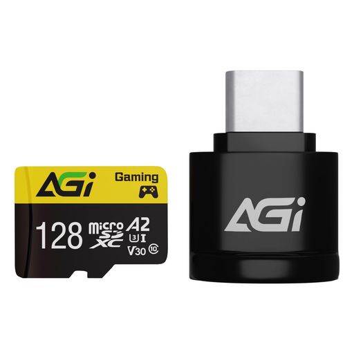 AGI 128GB MICROSDXC ꥫ TYPE C ɥ꡼դ TF138 A2 U3 V30 4K C10(ɤ߹...