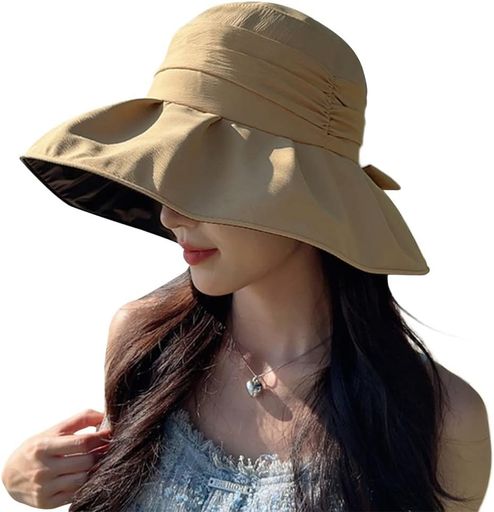[YAYAMIYA]UVカット帽子レディースハットレディース日焼け防止【つば広・小顔効果・折りたたみ・サイズ..