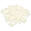 PATIKIL4mm四角い椅子脚カバー40個プラスチック製滑り止め家具脚保護カバー床グライドチューブキャップオフィスや家庭用ホワイト