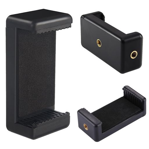 スマートフォン三脚ホルダー幅5.7-10cmスマホ三脚マウント固定スマホ/三脚/自撮り棒/カメラ用固定アダプタークリップ