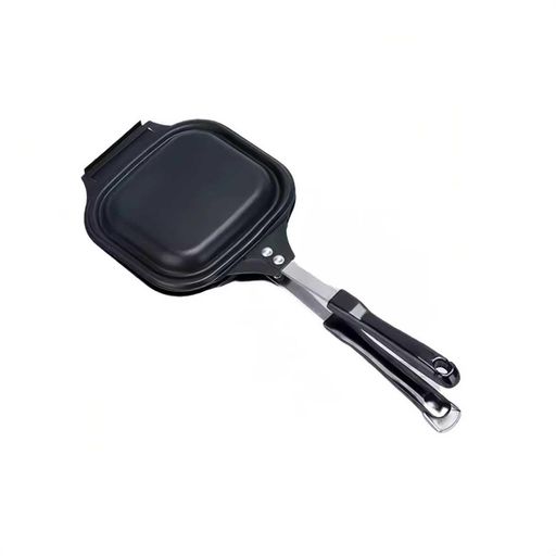 明火式ホットサンドイッチメーカー(パンの耳をプレス/両面平底)耳朶部分を焼くことができます上下取り..