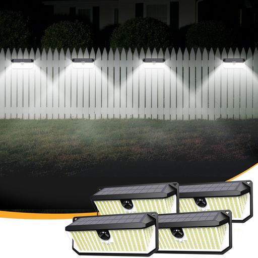 【466個4000LM高輝度LED・3面発光・270°照明】このソーラー ライトは日中は真夜中でも明るい!センサーライトは 自動充電・夜暗くなると自動点灯。466個の高輝度LEDが放つ昼光色4000lmは、従来品の約2倍の明るさで庭全体をくまなく照らします。3方向発光デザインが生む広角270°照明で、死角を徹底排除。防犯性が飛躍的に向上! 【2800mAh大容量バッテリー・環境友好・O電気代・停電対応】センサーライトは2800mAh超大容量バッテリーが満充電後最大15時間点灯(冬場保証付)。独自開発ソーラーパネルは変換効率27%(※)を実現し、曇りの日でも確実に充電。電気代年間¥2,300削減(※10畳庭灯比較)しながら、CO2排出量を普通電球比87%削減─明るさと地球優しさを両立した、次世代型ソーラー照明の決定版!完璧な停電対策、地震や台風などの自然災害で万一電源が停止しても照明機能を保ち、防犯や避難などに貢献します。(ご注意:直射日光が当たる場所に設置してください。明るい場所でもベランダなどの軒下や日陰の場所ではうまく充電ができませんので、ご了承ください。