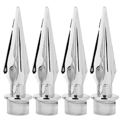 Kisangel旗頭プラスチック製直径3.5CM対応旗竿アクセサリー簡単取り付けおしゃれ実用性シルバー