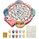 ABSDEFEN 電動釣りゲーム くるくる魚釣り かわいい魚 多機能玩具 フィッシング おもちゃ 音楽回転 ミュート可能 遊び 子供 人気 誕生日 贈り物 入園...