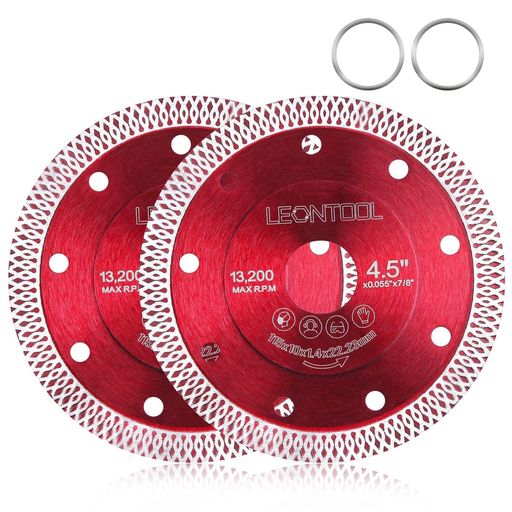 LEONTOOLセラミック切断ブレード2本セット超薄ダイヤモンドブレード薄刃ターボ切断高速研削タイルカッ..