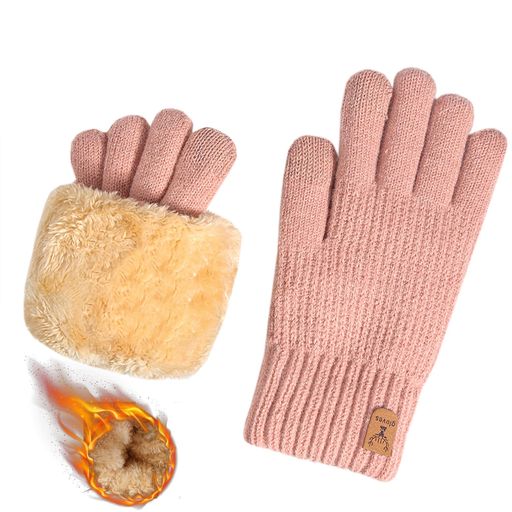 [Laisve]ニット手袋【厚裏起毛38°C恒温・タッチパネル】レディーススマホ対応防寒手袋暖かい保温ふわふわ厚手防風柔らかいグローブ伸縮性可愛い自転車通勤通学プレゼントてぶくろ