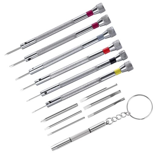 GOLDDEER6個精密ドライバーセット超精密時計ドライバー宝石商時計ドライバーセット0.8-1.66枚の追加の..