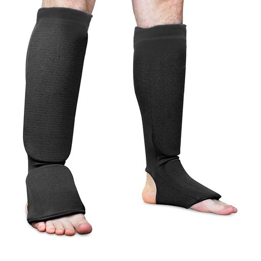 レッグサポーター格闘技武道空手キックボクシングレガース膝サポーターすね当てジュニア子供大人用シンガードふくらはぎ足足首保護サポート防具プロテクター衝撃吸収通気性...