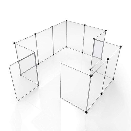 seiyishiペットフェンス犬猫パーテション侵入防止コンパクト区切りペットケージ12枚組ペットサークル透..