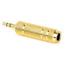ERIPRO変換アダプターミニプラグ(3.5MM)右向き矢印ステレオ標準プラグ(6.35MM)変換アダプター1個入り(2)