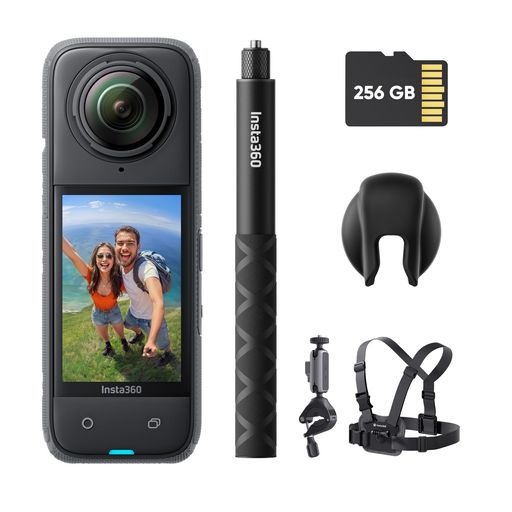 Insta360 X4-8K防水360度アクションカメラ、4K広角動画、見えない自撮り棒効果、着...
