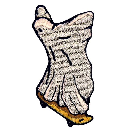 乐天商城 - ZEGINsゴーストスケートボード刺繍のバッジのアイロン付けまたは縫い付けるワッペン