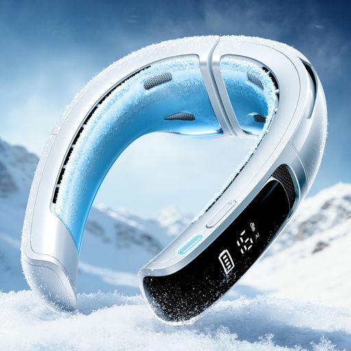 RANVOO ネッククーラー 冷却プレート 首掛け扇風機 全周ペルチェ素子 5.0 ICEMAXTM冷却技術再進化 720°立体冷風 上下強風 アプリ操作 6000mAh大容量バッテリー AI電力…