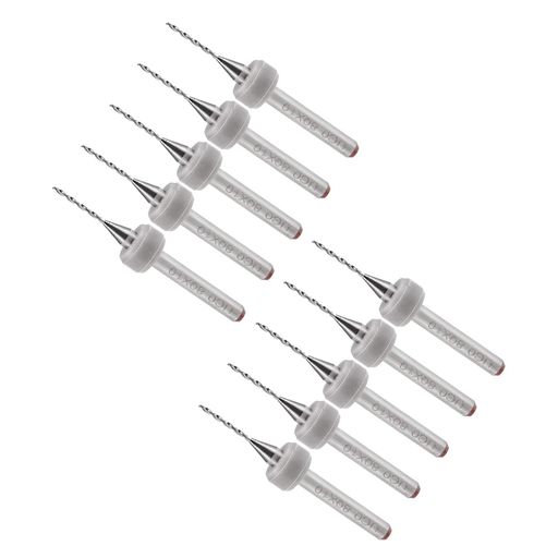 乐天商城 - CoCud マイクロPCBドリルビット 3.175 mmシャンク 0.8 mmカッティングエッジ タングステンカーバイド プリント基板ドリルビット CNC掘削彫刻機用 10個