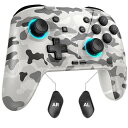 SwitchコントローラーワイヤレスPCWindows/iOS/Androidにも全対応Bluetooth有線PCゲームコントローラー3階段TURBO速度連射機能/振動/6軸ジャイロセンサー/マクロ機能背面ボタン付き