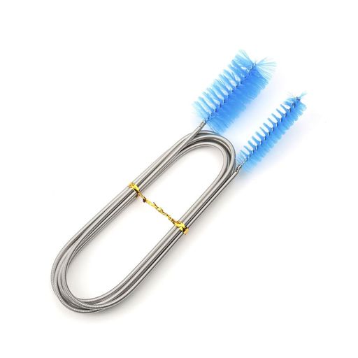 パイプブラシホースクリーナー水槽フィルターブラシワイヤブラシステンレスホース両頭クリーニングパイ..