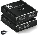 8KDISPLAYPORT切替器1入力2出力/2入力1出力4K144HZDISPLAYPORTスイッチャー2PC共有DP分配スイッチャー高速ビデオ伝送3D手動自動セレクター出力側対応HDTVプロジェクター