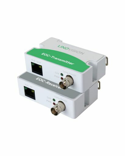 LINOVISION同軸LANコンバーターPOE対応電源不要型1000Mまで配線可能100MBPS最大通信速度既存の同軸ケーブルでIPカメラルーターなどのネットワーク機器を配線可能適格請求書発行可
