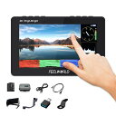 FEELWORLDF5PROX5.5インチ1600nit高輝度DSLRカメラフィールドモニター3DLUT波形タッチスクリーン4KHDMI/Type-C入力1920x1080IPS小型フルHD(F970バッテリーと収納袋付き)