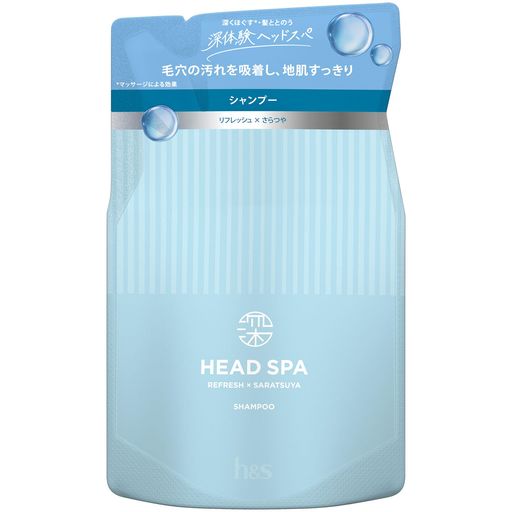 h&s 深ヘッドスパ リフレッシュxさらつや 頭皮ケア シャンプー 詰替 350g